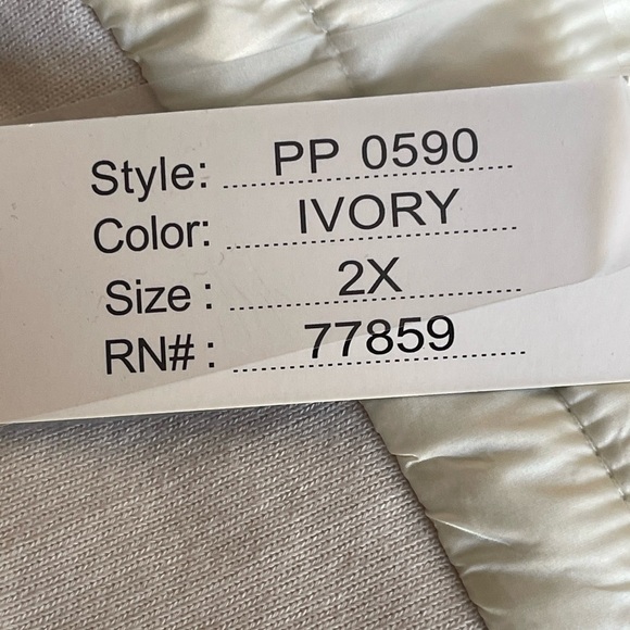 New! Palomares sports ivory jacket size 2X - Picture 12 of 15